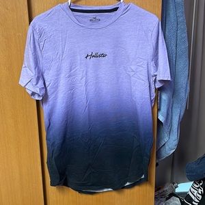 Men’s Hollister Purple Hombre Curved Hem T-Shirt